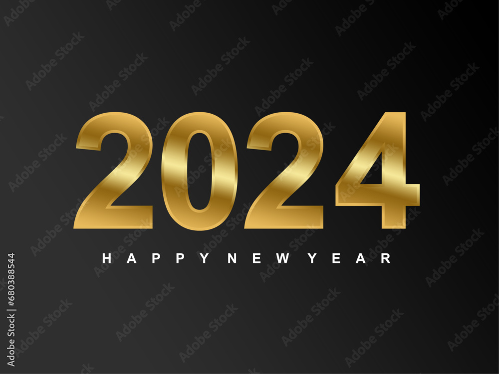 golden happy new year 2024 design template. Premium background vector design for posters, banners, greetings and celebrations of the new year 2024. new year background golden happy new year 2024 design template. Premium background vector design for posters, banners, greetings and celebrations of the new year 2024. new year background