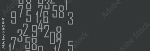 background with numbers in rhythmic dimensions.	