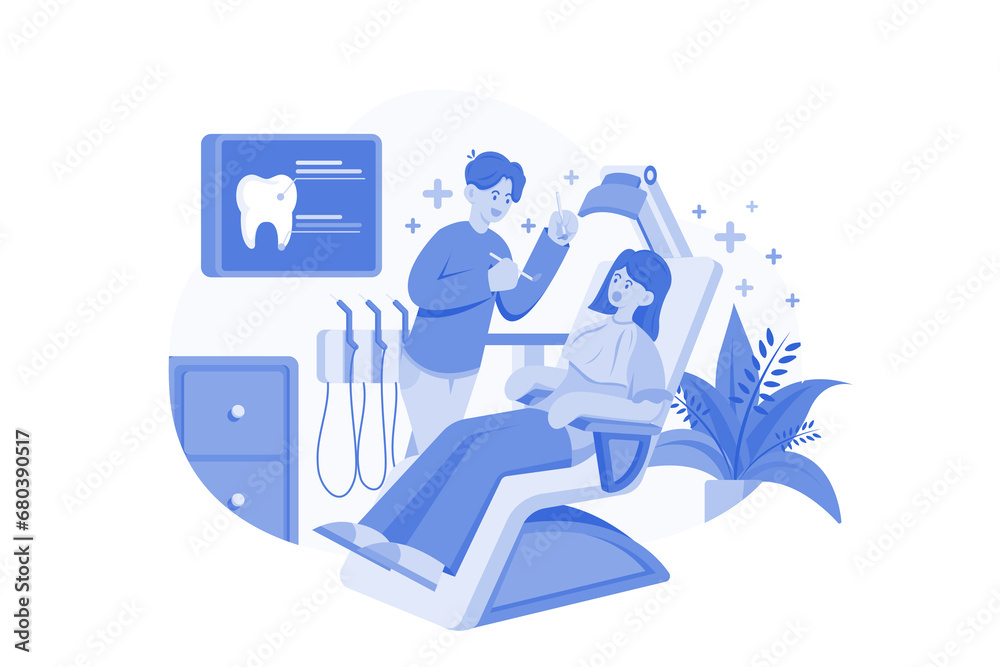 Dentist Examining A Patient Dentist Examining A Patient