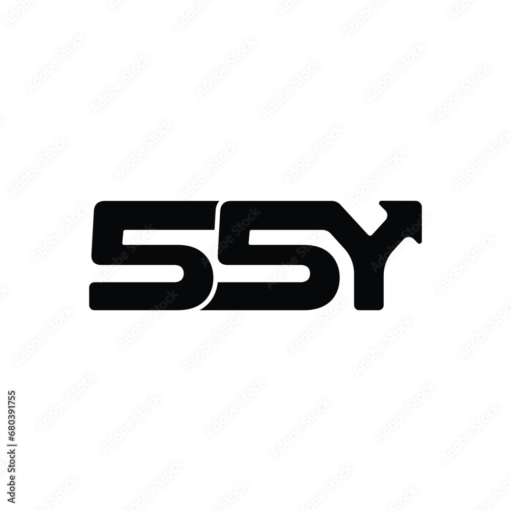 55Y brand monogram vector icon.