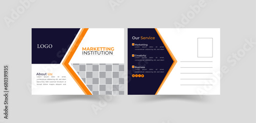 Vector vector stylist corporate real state postcard design template