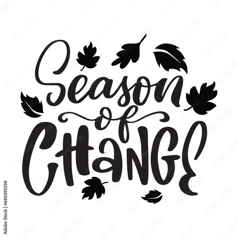 Autumn Fall Lettering Quotes For Printable Posters, Cards, T-Shirt Design. Thanksgiving Day Quotes