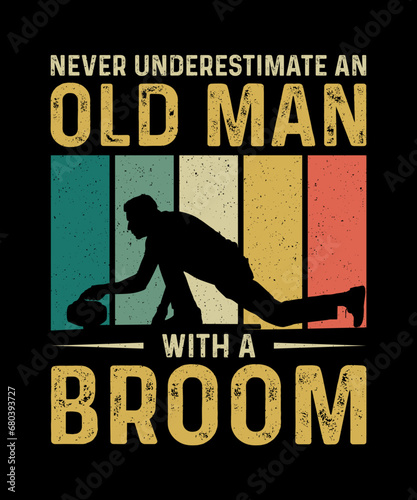 Curling T-shirt Design