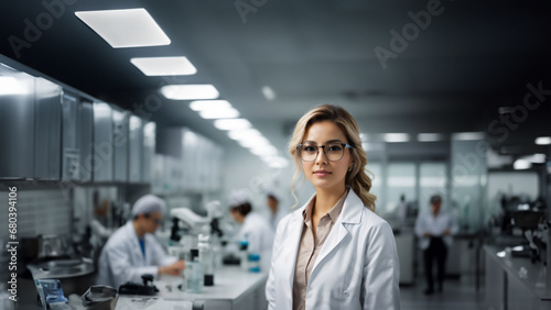 Empowering Diversity in Medical Science: Brilliant Woman Scientist Leads Team in Modern Laboratory - Diversity in STEM, Women in Science
