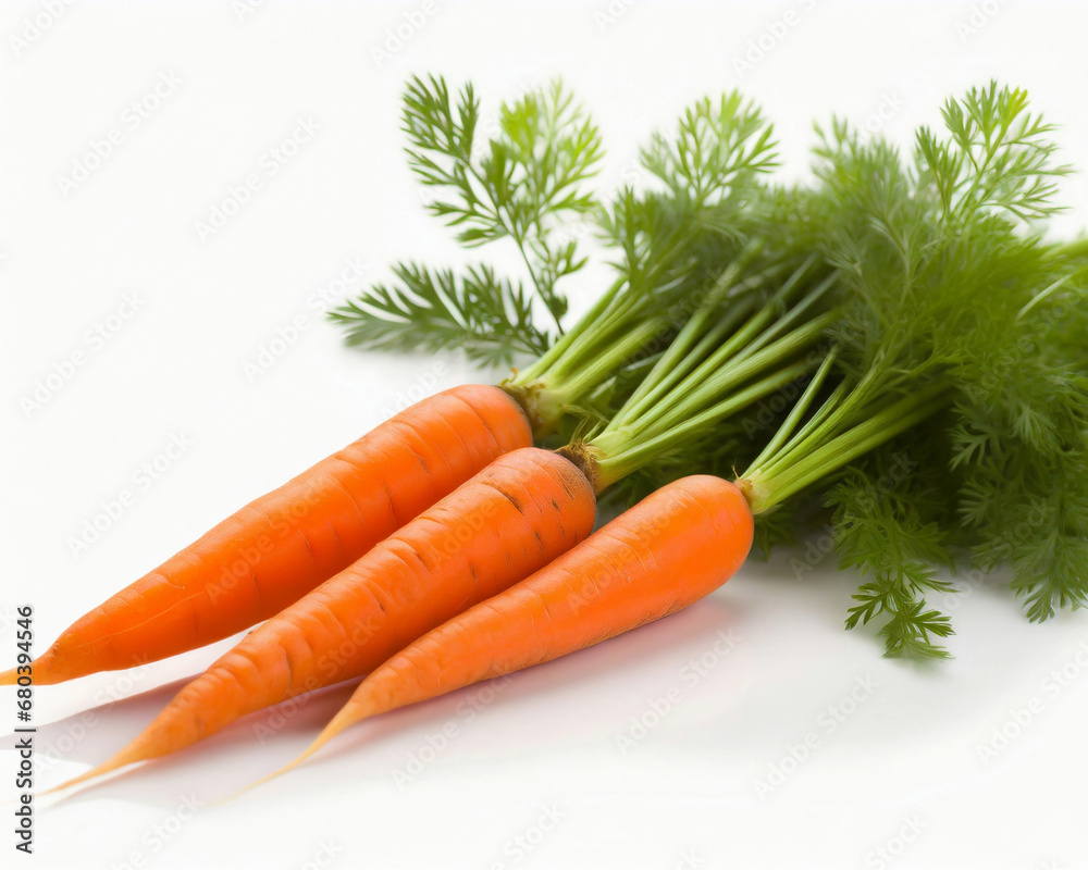 carrots on white background carrots on white background