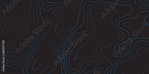 Abstract background of the topographic contours map with geographic line map .Imitation of a geographical mountain reliefs background .vector illustration of topographic line contour map design .