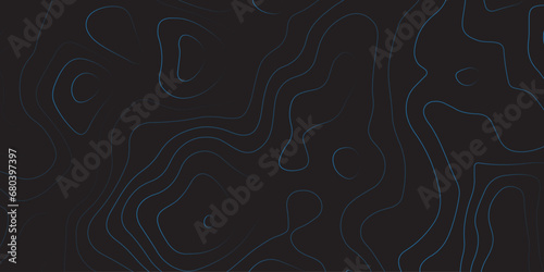 Abstract background of the topographic contours map with geographic line map .Imitation of a geographical mountain reliefs background .vector illustration of topographic line contour map design .
