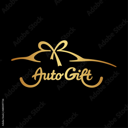 Auto Gift logo. Vector and illustration.