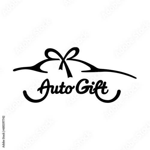 Auto Gift logo. Vector and illustration.