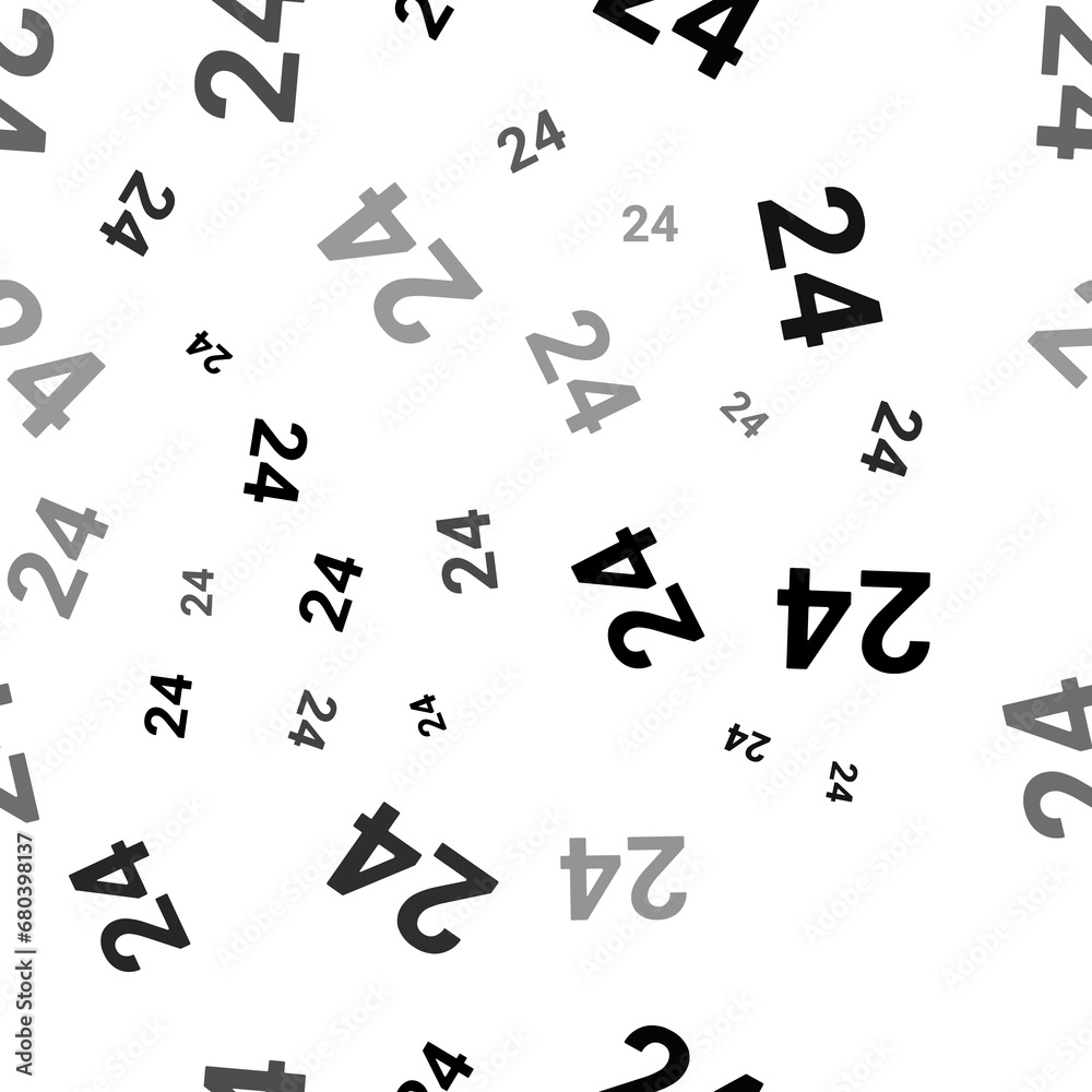 Seamless vector pattern with around the clock symbols, creating a creative monochrome background with rotated elements. Illustration on transparent background Seamless vector pattern with around the clock symbols, creating a creative monochrome background with rotated elements. Illustration on transparent background