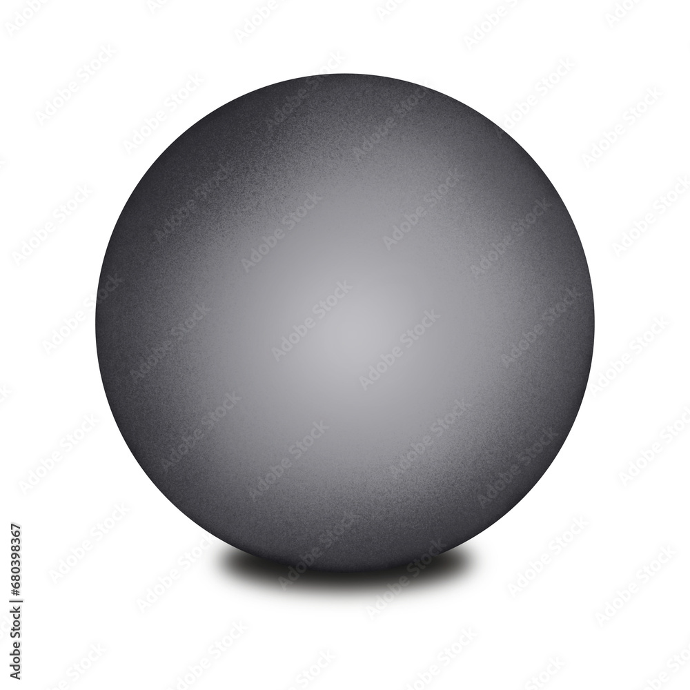 Silver Ball with Shadow Isolated on White Silver Ball with Shadow Isolated on White