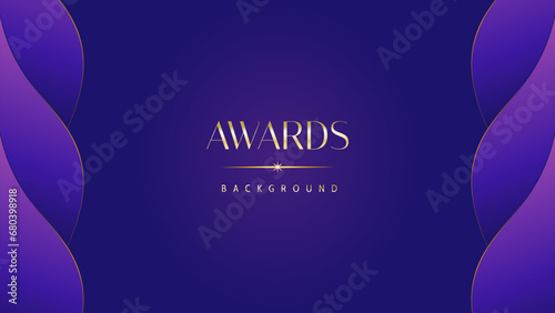 Pink blue purple golden royal awards graphics background. Lines growing elegant shine spark. Luxury premium corporate abstract design template. Banner certificate dynamic shape.