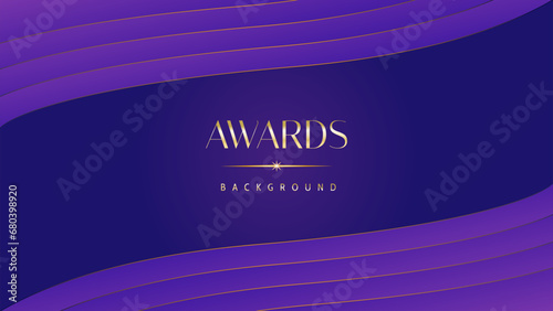 Pink blue purple golden royal awards graphics background. Lines growing elegant shine spark. Luxury premium corporate abstract design template. Banner certificate dynamic shape.