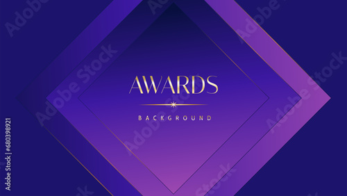 Pink blue purple golden royal awards graphics background. Lines growing elegant shine spark. Luxury premium corporate abstract design template. Banner certificate dynamic shape.
