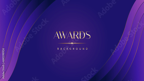 Pink blue purple golden royal awards graphics background. Lines growing elegant shine spark. Luxury premium corporate abstract design template. Banner certificate dynamic shape.