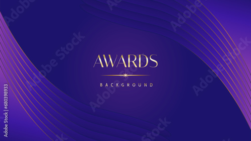 Pink blue purple golden royal awards graphics background. Lines growing elegant shine spark. Luxury premium corporate abstract design template. Banner certificate dynamic shape.