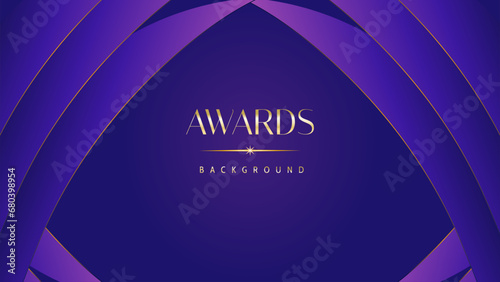 Pink blue purple golden royal awards graphics background. Lines growing elegant shine spark. Luxury premium corporate abstract design template. Banner certificate dynamic shape.
