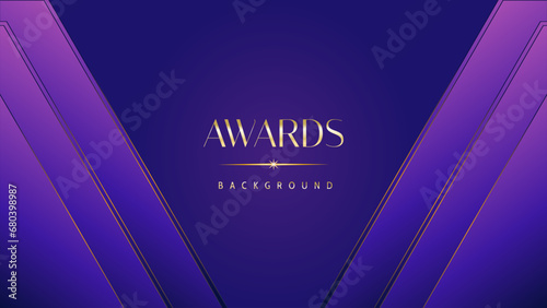 Pink blue purple golden royal awards graphics background. Lines growing elegant shine spark. Luxury premium corporate abstract design template. Banner certificate dynamic shape.