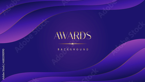 Pink blue purple golden royal awards graphics background. Lines growing elegant shine spark. Luxury premium corporate abstract design template. Banner certificate dynamic shape.
