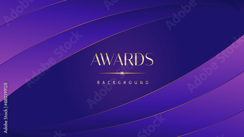 Pink blue purple golden royal awards graphics background. Lines growing elegant shine spark. Luxury premium corporate abstract design template. Banner certificate dynamic shape.