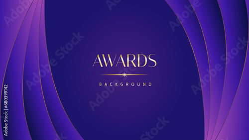 Pink blue purple golden royal awards graphics background. Lines growing elegant shine spark. Luxury premium corporate abstract design template. Banner certificate dynamic shape.