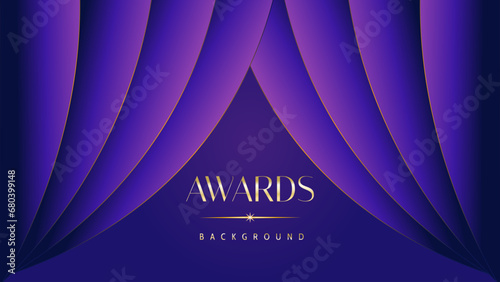 Pink blue purple golden royal awards graphics background. Lines growing elegant shine spark. Luxury premium corporate abstract design template. Banner certificate dynamic shape.