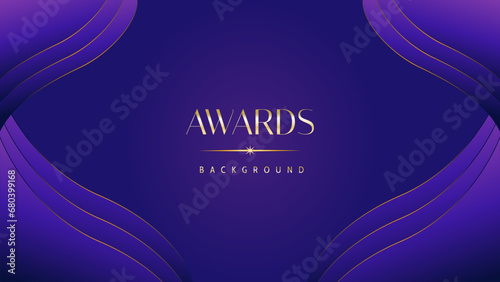 Pink blue purple golden royal awards graphics background. Lines growing elegant shine spark. Luxury premium corporate abstract design template. Banner certificate dynamic shape.