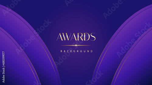 Pink blue purple golden royal awards graphics background. Lines growing elegant shine spark. Luxury premium corporate abstract design template. Banner certificate dynamic shape.