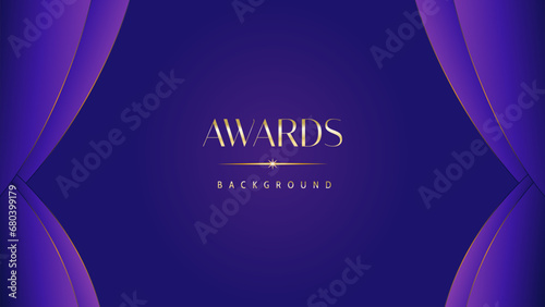 Pink blue purple golden royal awards graphics background. Lines growing elegant shine spark. Luxury premium corporate abstract design template. Banner certificate dynamic shape.