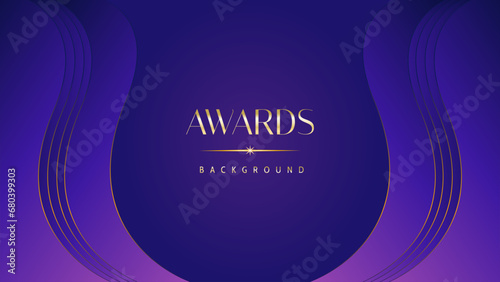 Pink blue purple golden royal awards graphics background. Lines growing elegant shine spark. Luxury premium corporate abstract design template. Banner certificate dynamic shape.