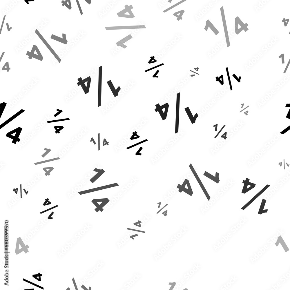 Seamless vector pattern with quarter fraction symbols, creating a creative monochrome background with rotated elements. Illustration on transparent background Seamless vector pattern with quarter fraction symbols, creating a creative monochrome background with rotated elements. Illustration on transparent background
