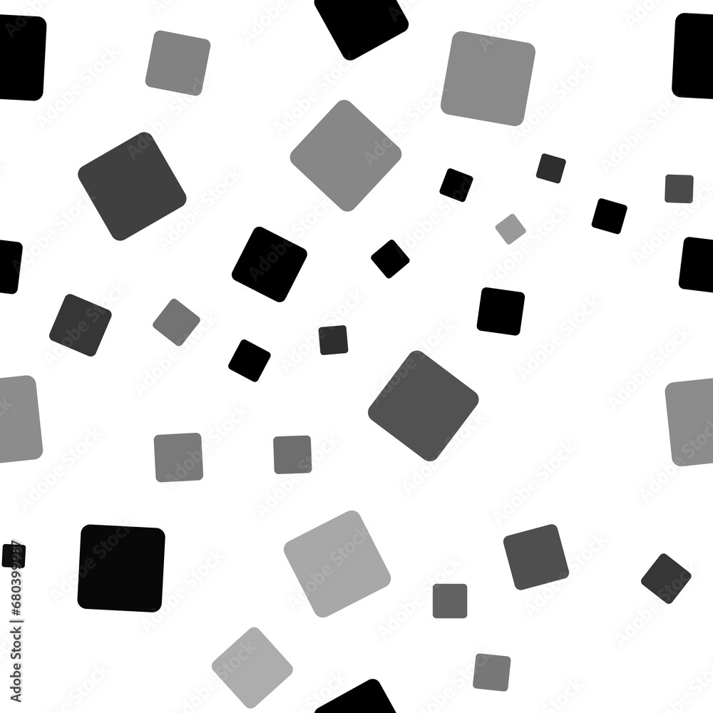 Seamless vector pattern with rounded square symbols, creating a creative monochrome background with rotated elements. Illustration on transparent background Seamless vector pattern with rounded square symbols, creating a creative monochrome background with rotated elements. Illustration on transparent background