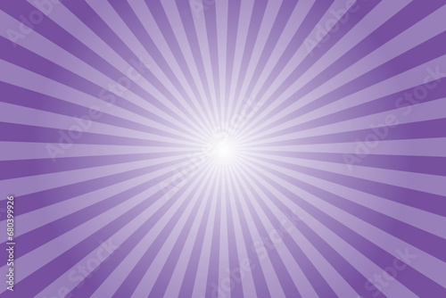 Sunburst blue-violet rays pattern. Starburst background, Vintage retro style radial sunrays background.