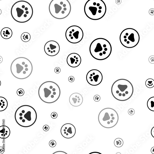 Seamless vector pattern with furry gender symbols  creating a creative monochrome background with rotated elements. Vector illustration on white background