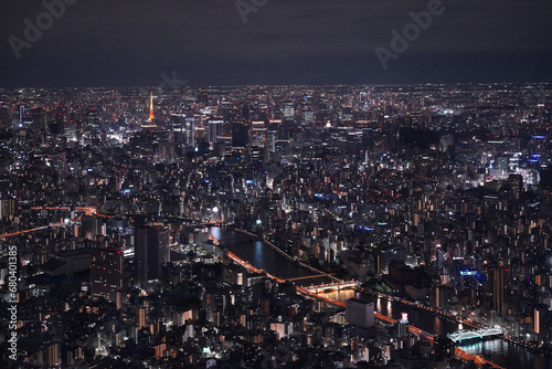 Tokyo's night view from sky tree