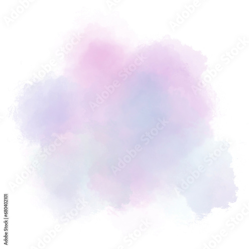 Pastel Abstract Fluid Watercolor Element Brush