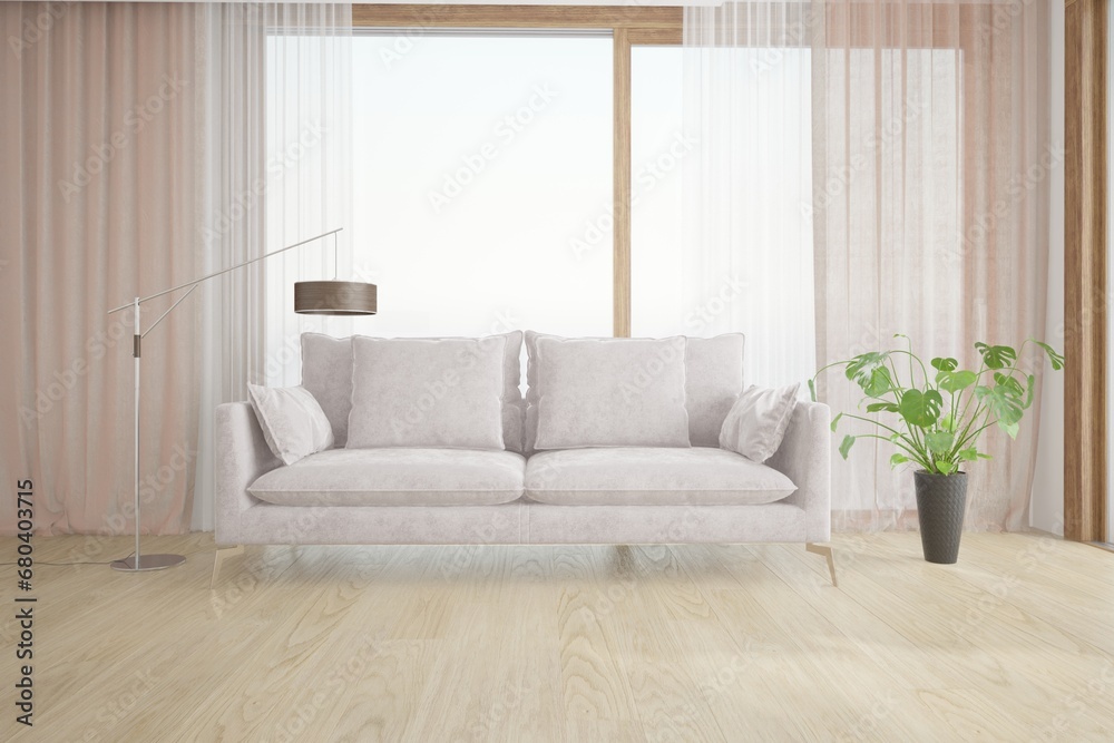 Fototapeta premium Modern interior design. 3D illustration