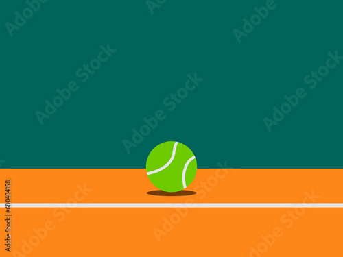 tennis flat design vector illustration