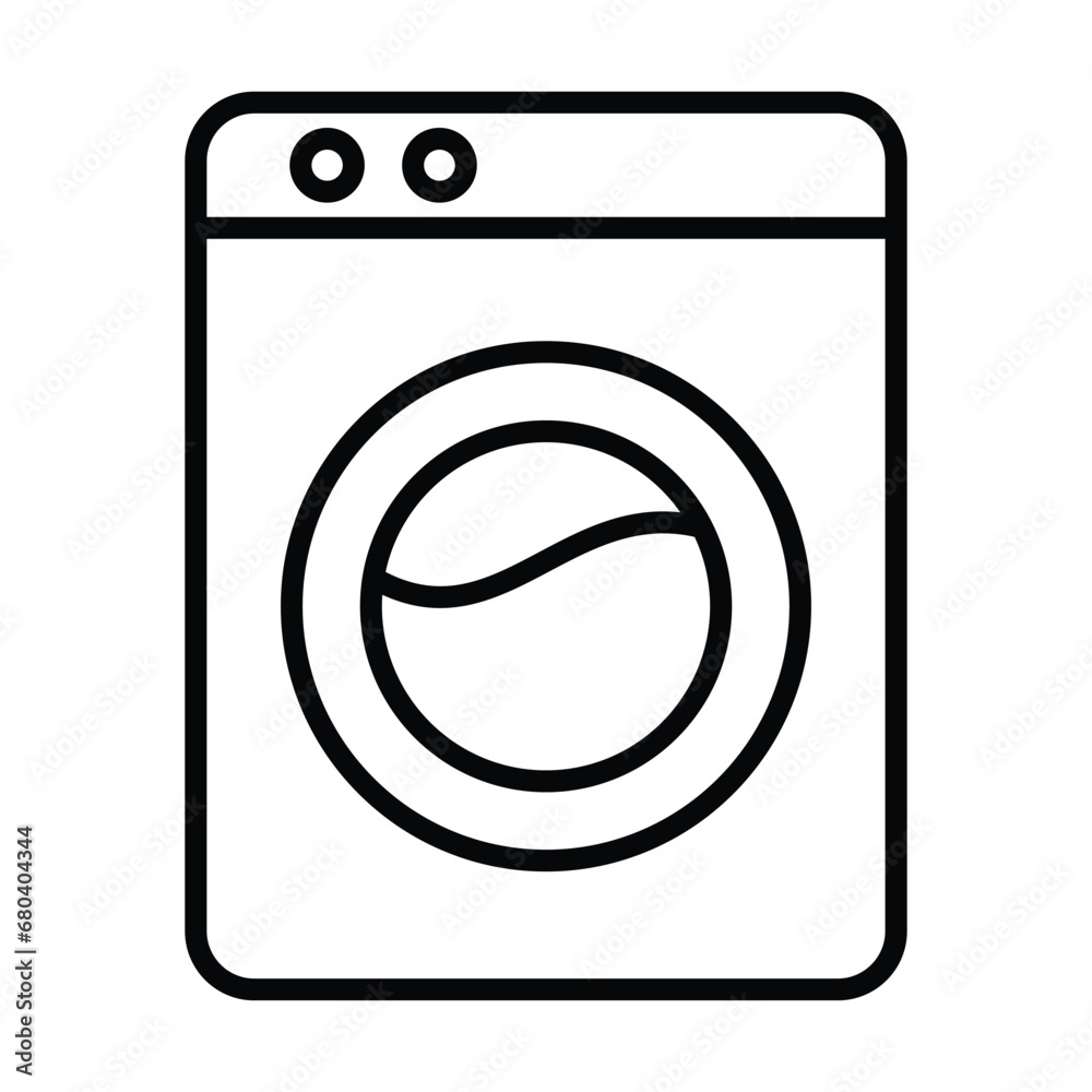 washing machine icon design vector template illustration on transparent background