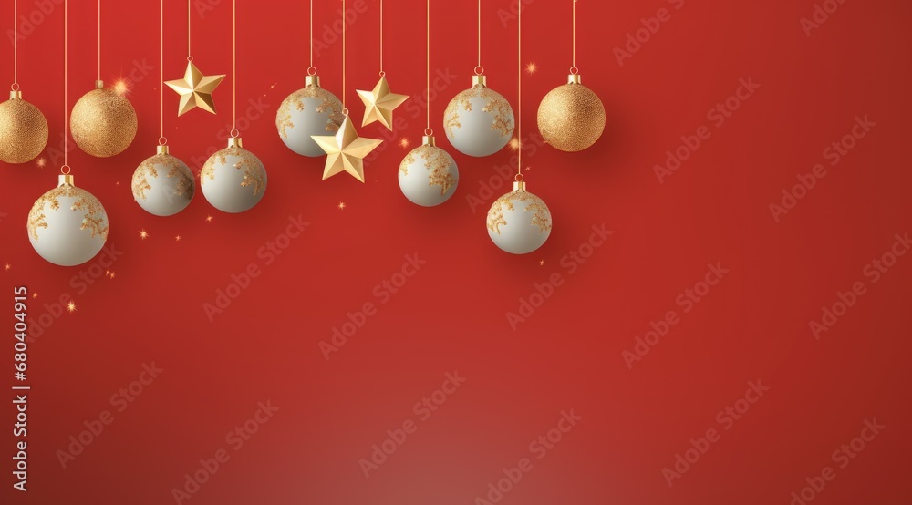 Christmas celebration holiday banner template greeting card panorama. Generative AI Christmas celebration holiday banner template greeting card panorama. Generative AI