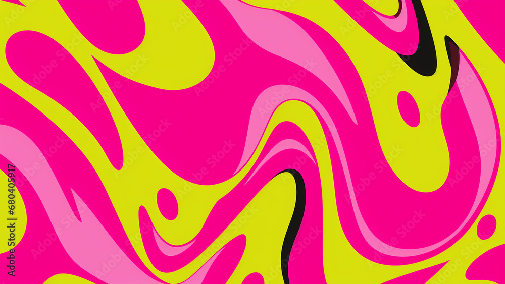 Retro Pop Art Pattern Bubblegum Pink and Lime Green Delight Retro Pop Art Pattern Bubblegum Pink and Lime Green Delight