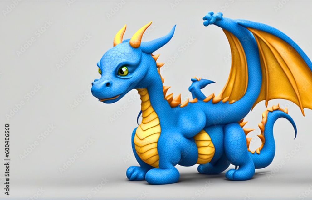 Cartoon Green Dragon, 
Cute Dragon Character, 
Fantasy Dragon Illustration