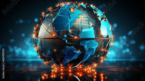 Free_vector_globe_with_network_communications_banner