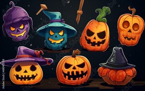 halloween stickers 4k