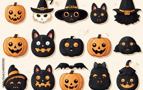 halloween stickers 4k
