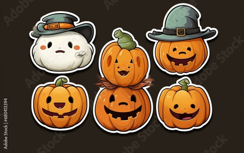 halloween stickers 4k