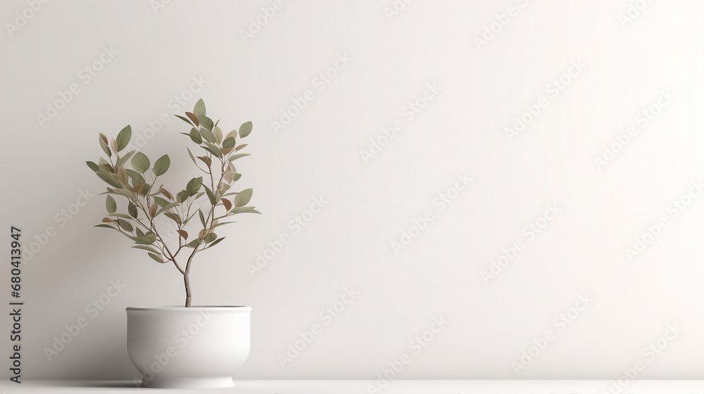 geometric minimalist background with pedestal