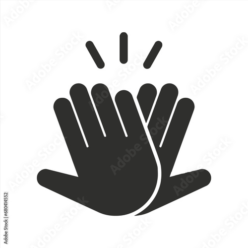 Hands celebrating with a high 5 icon 