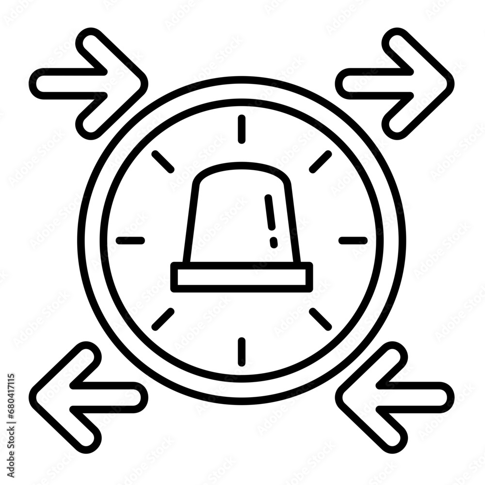 Preparedness line icon illustration vector graphic Preparedness line icon illustration vector graphic