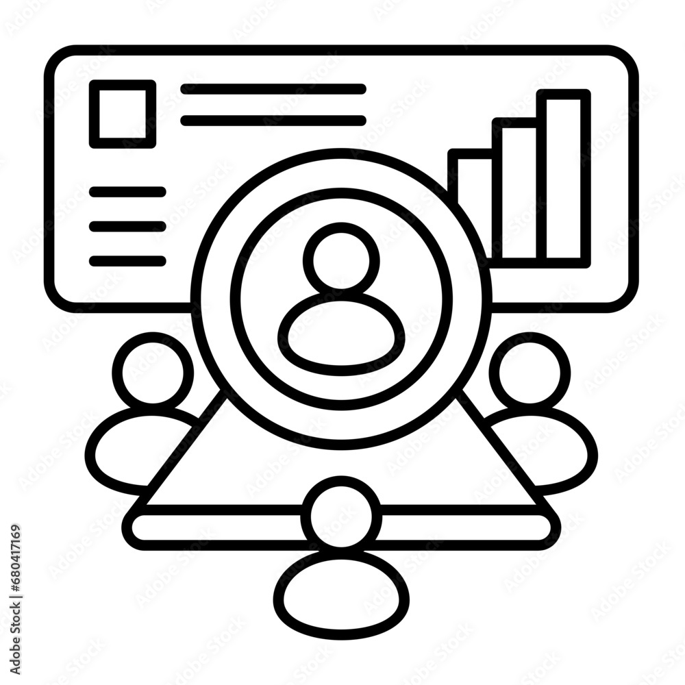 Training line icon illustration vector graphic Training line icon illustration vector graphic